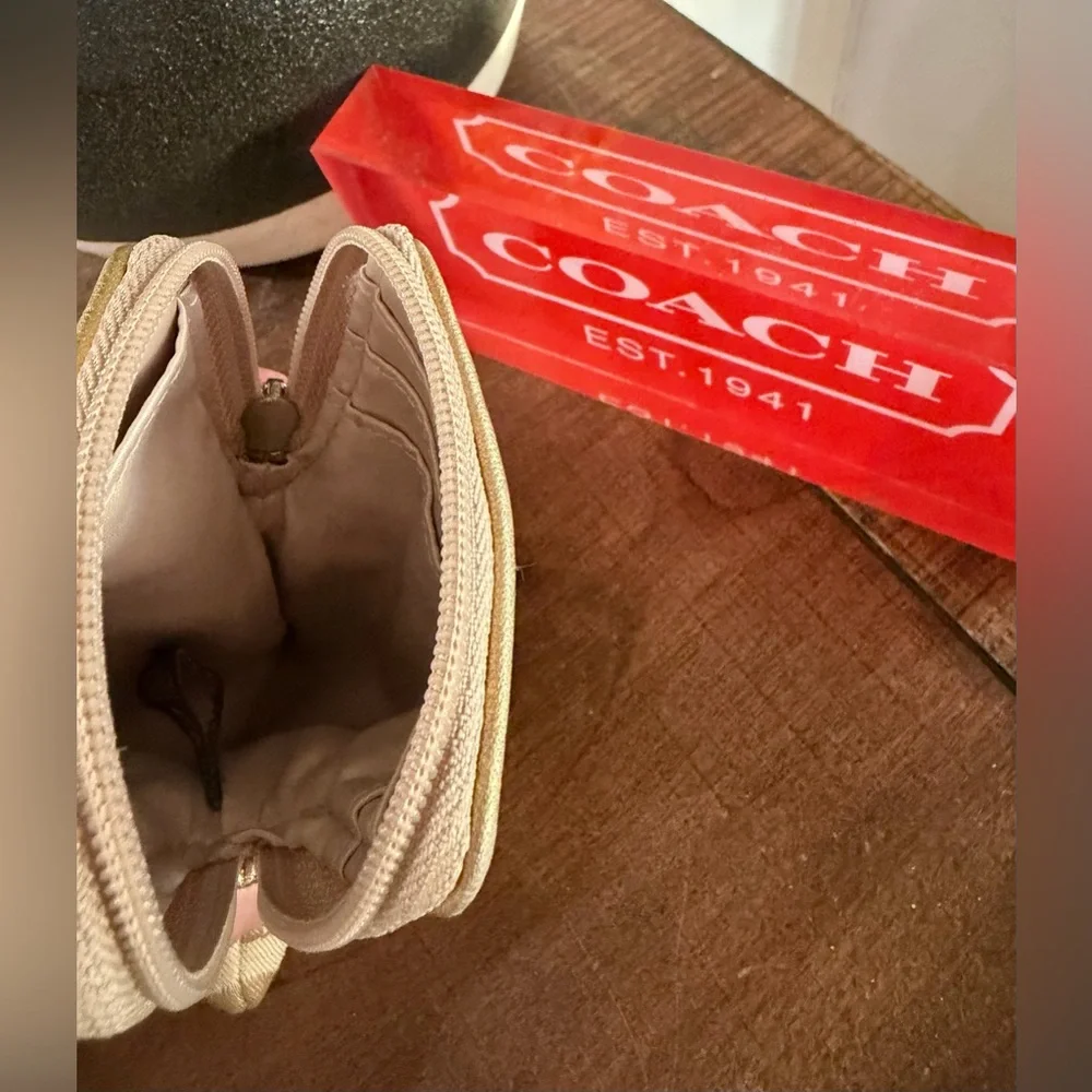 Coach Poppy Chan “Goldy” Wristlet - Picture 10 of 12